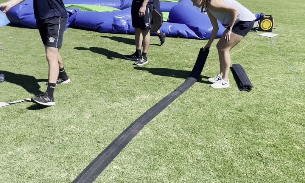 Trained staff can also become the trainers of new staff members in the future, knowing all aspects of safely operating an inflatable and its hazards.