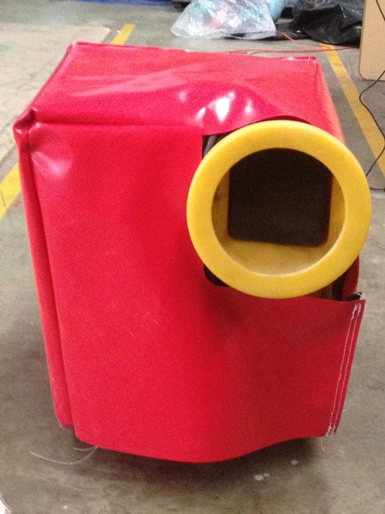 Giant Inflatables manufactures water resistant covers for it’s blowers.