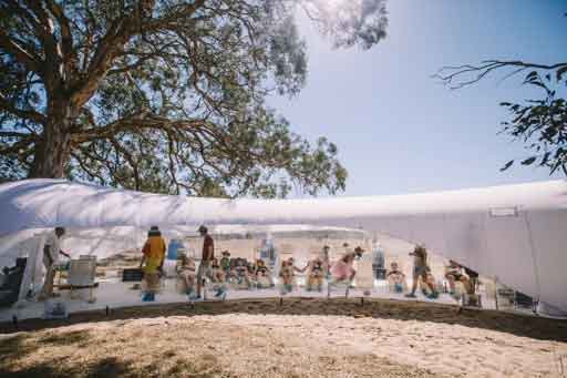 Giant Inflatable Music Shelters provide a place where participants can take a peaceful break from the festivities