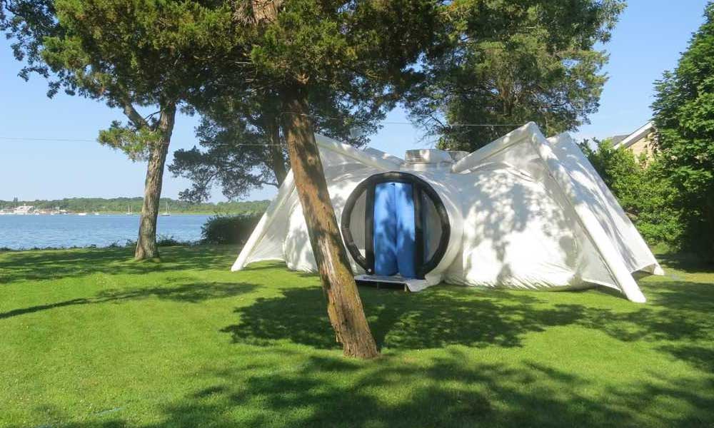 Giant Inflatables patented environmentally controlled shelters protect you from the elements