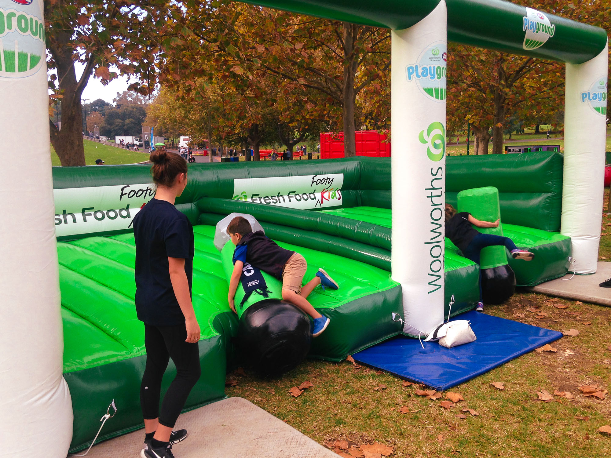 Inflatable rugby tackle lanes provide a safe environment for young athletes to exert all their tackling energy in an entirely safe environment.