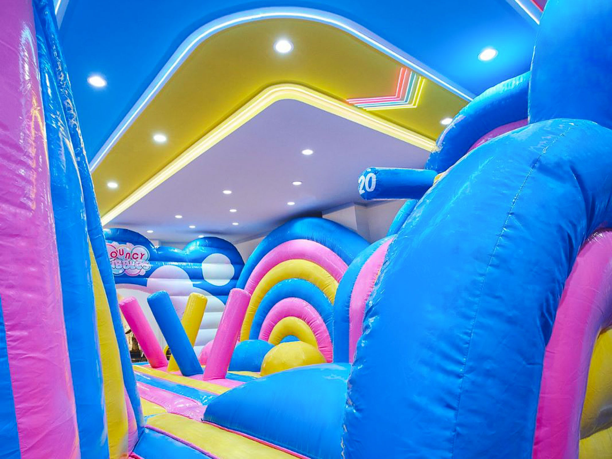 The design of the inflatable maintained a strong brand identity, consistent with the décor of the space and Bouncy Bubbles brand identity.  