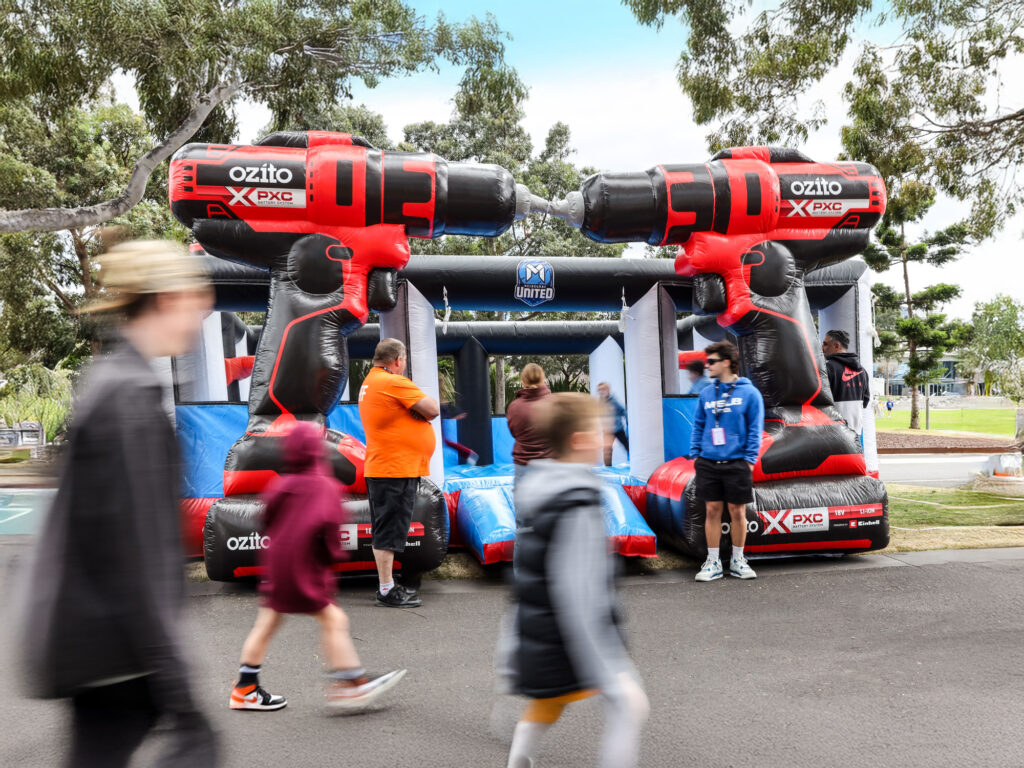 Ozito tools custom inflatable brand activation