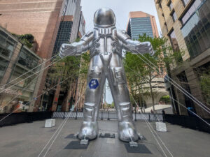 Inflatable Astronaut replica