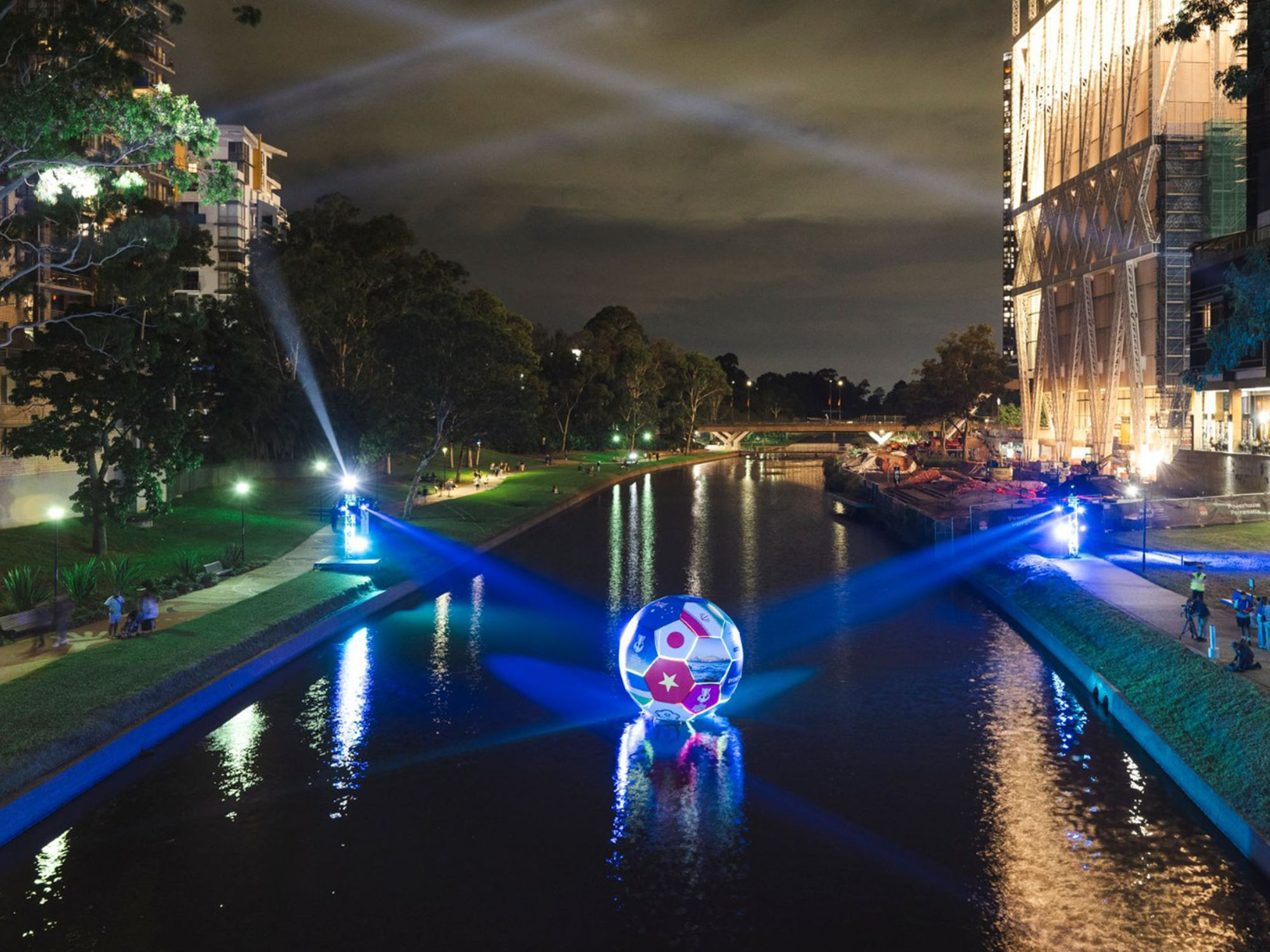 4 metre sealed air football for Destination NSW