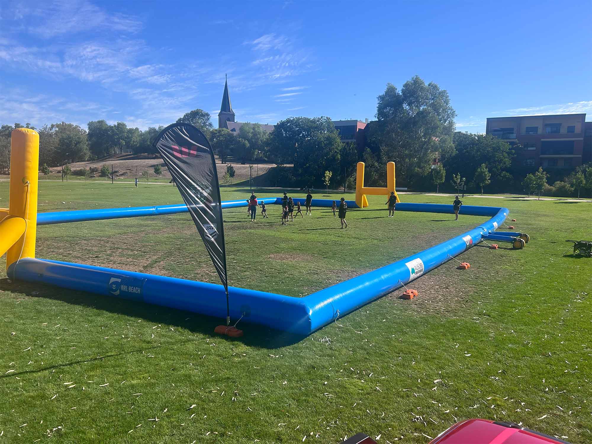 Asu Inflatable Field National Rugby League Custom Inflatable Rugby Field